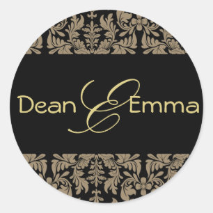 Crie os seus próprios autocolantes design barroco