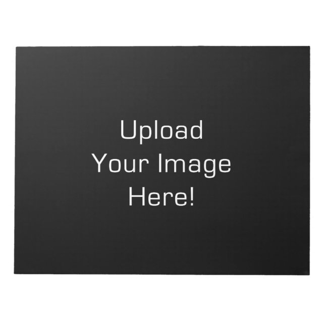 Crie Seu Bloco De Notas Personalizado De 8,5" x 11 (Frente)