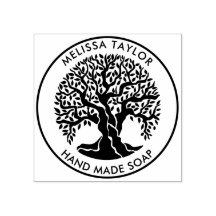 Crie Seu Carimbo De Borracha De Árvore Oleícola Re