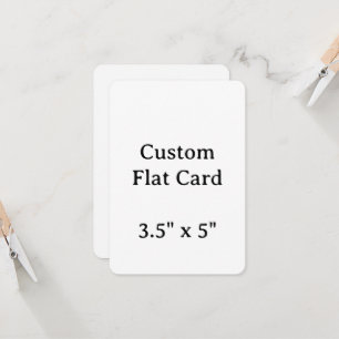 Crie seu Cartão Plano 3.5" x 5" Personalizado