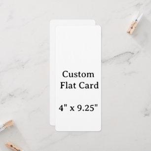 Crie seu Cartão Plano Personalizado 10 cm x 23 cm