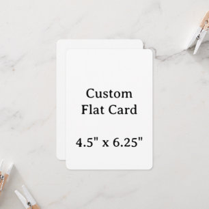 Crie seu Cartão Plano Personalizado 5" x 7"