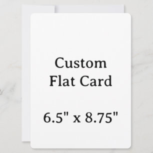 Crie seu Cartão Plano Personalizado 6,5" x 8,75"