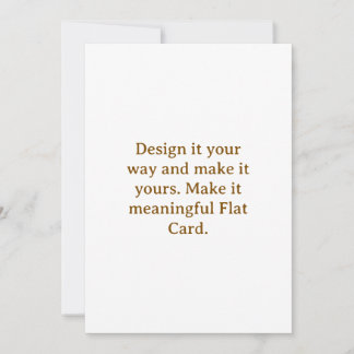 Crie seu cartão plano personalizado de 5" x 7"