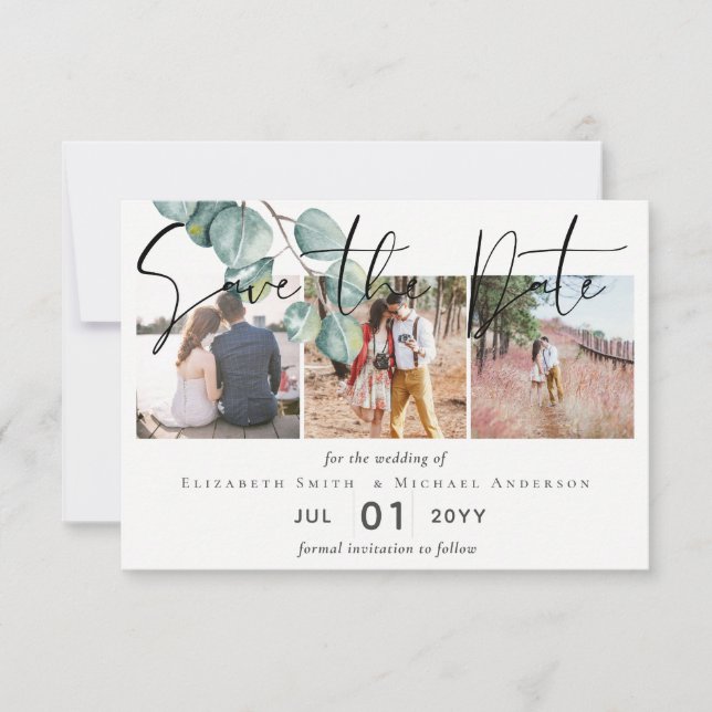 Crie Seu Casamento Personalizado Eucalyptus Greene (Frente)