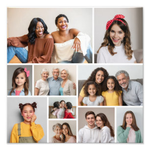 Crie seu próprio 10 Foto de Colagem de Fotos Alarg