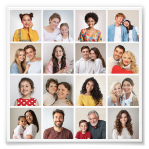 Crie seu próprio 16 Foto Collage Foto Alargamento