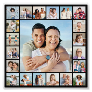 Crie seu próprio 21 Foto de Colagem de Fotos Alarg