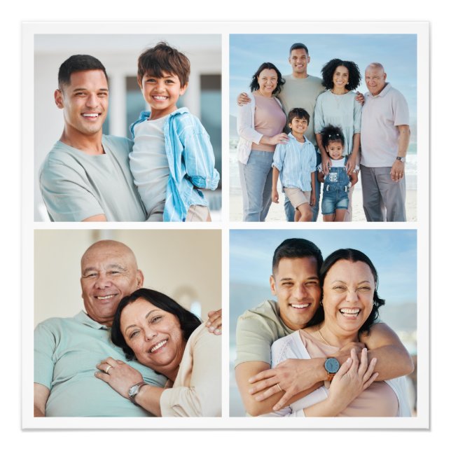 Crie seu próprio 4 Foto Collage Foto Alargamento (Frente)