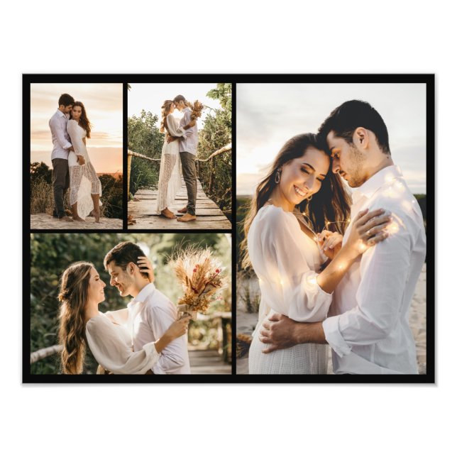 Crie seu próprio 4 Foto Collage Foto Alargamento (Frente)