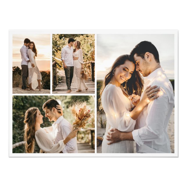 Crie seu próprio 4 Foto Collage Foto Alargamento (Frente)