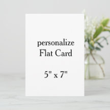 crie seu próprio 5" x 7"Squared Flat personalizado