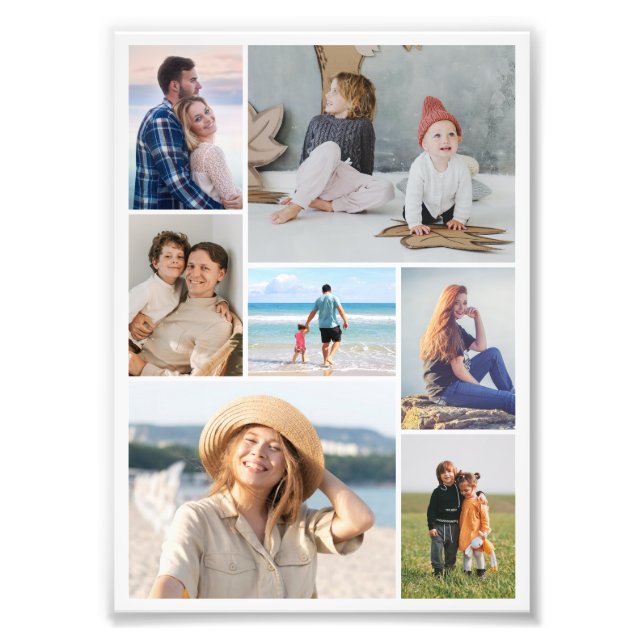 Crie seu próprio 7 Fotocolagem Colagem Foto Alarga (Frente)