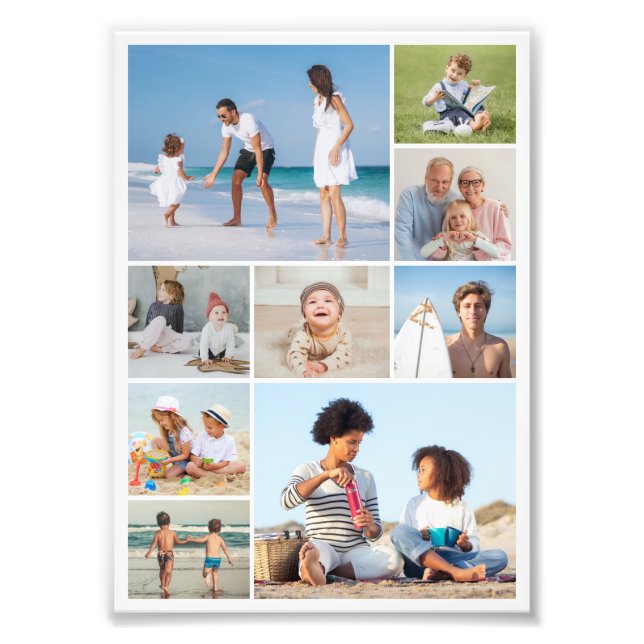 Crie seu próprio 9 Foto Collage Foto Alargamento (Frente)