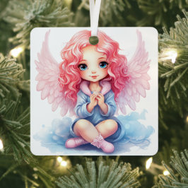 Crie seu próprio Anjo de Natal rosa e azul