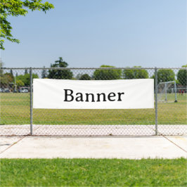 Crie seu próprio banner externo de 2,5' x 10'