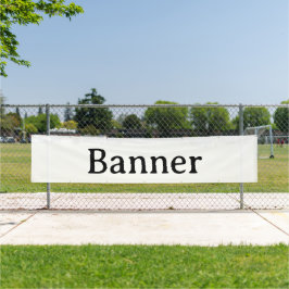 Crie seu próprio banner externo de 2,5' x 12'