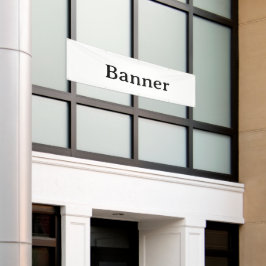 Crie seu próprio banner externo de 2,5' x 8'
