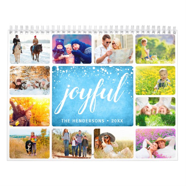 Crie seu próprio Calendário de Fotos Moderno 2025 (Capa)