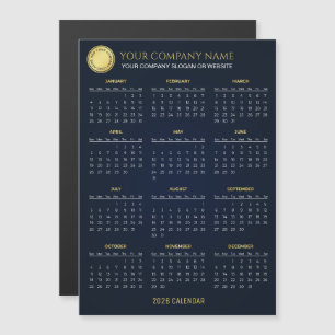Crie seu próprio calendário empresarial 2026 Ímã