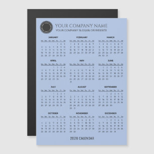 Crie seu próprio calendário empresarial 2026 Ímã