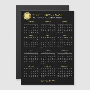Crie seu próprio calendário empresarial 2026   Ímã