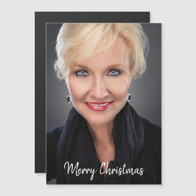 Crie seu próprio Cartão com fotos magnético (Frente/Verso)