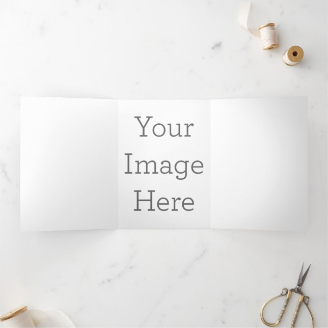 Cartão de Natal personalizado com dobra tripla, tamanho: 12,7 x 17,8 cm, papel: Fosco, envelopes: Brancos (Dentro)