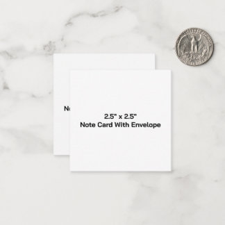 Crie seu próprio cartão de nota de 2,5"x2,5" com e