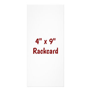 Crie seu próprio cartão de rack de 4" x 9"