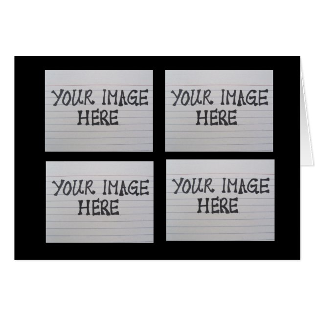 Crie seu próprio Cartão de Saudação de Foto (Frente Horizontal)