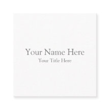 Crie seu próprio Cartão de visita ao quadrado