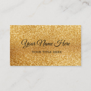 Crie seu próprio Cartão de visita brilhante Dourad