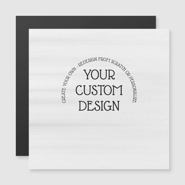 Crie seu próprio cartão magnético (Frente/Verso)