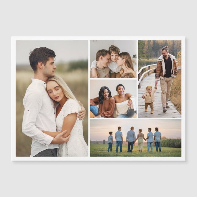 Crie Seu Próprio Cartão Magnético De Colagem De Fo (Frente)