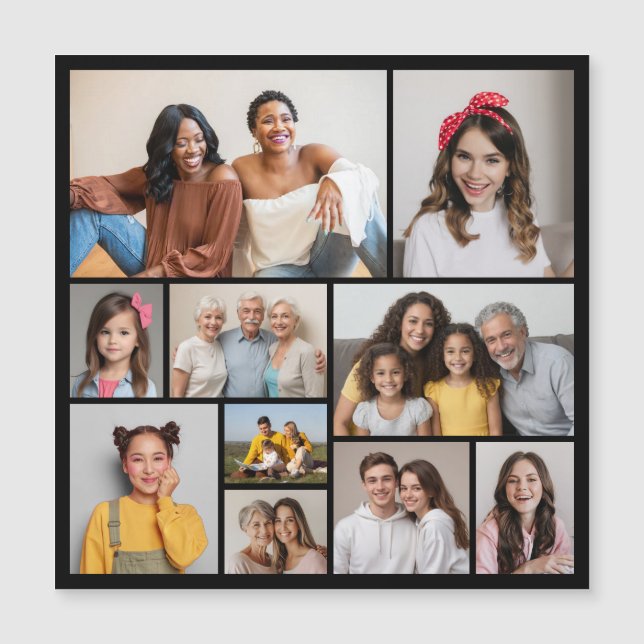 Crie Seu Próprio Cartão Magnético De Colagem De Fo (Frente)