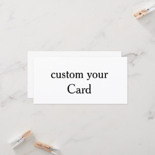 Crie seu próprio cartão plano personalizado 8" x 4