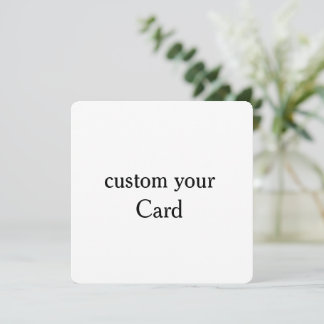 Crie seu próprio cartão plano personalizado de 5,2