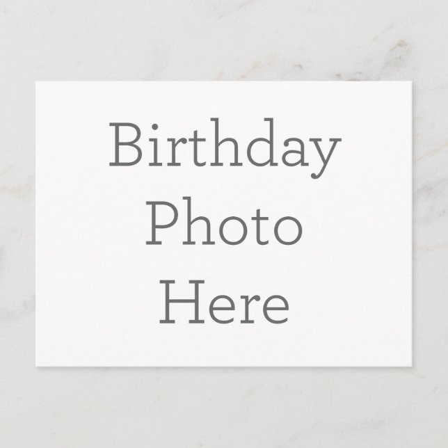 Crie seu próprio cartão postal de aniversário (Frente)