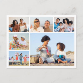 Crie seu próprio cartão postal de colagem de 6 fot