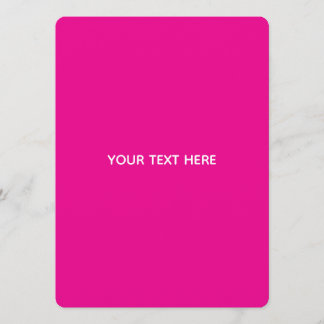 Crie Seu Próprio Cartão Postal de Convite Megenta