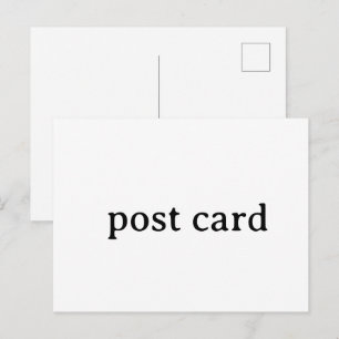 Crie Seu Próprio Cartão Postal de Design Simples P