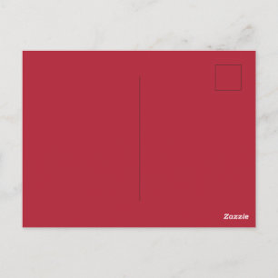 Crie Seu Próprio Cartão Postal Vermelho Sólido Bri