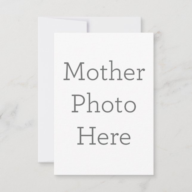 Cartão de agradecimento folha única 8.9 cm x 12.7 cm (Frente)