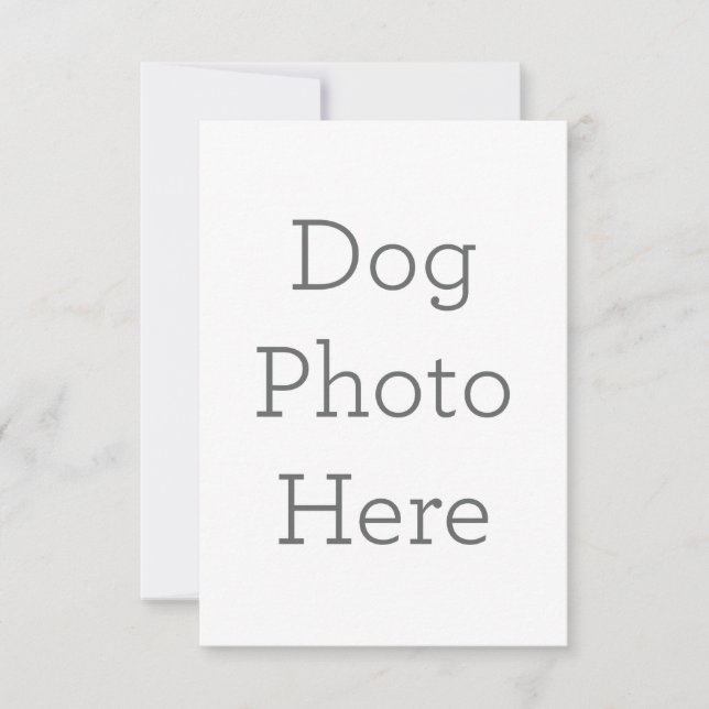 Cartão de agradecimento folha única 8.9 cm x 12.7 cm (Frente)