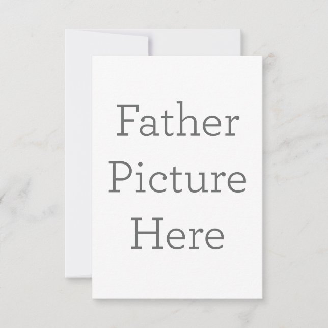 Cartão de agradecimento folha única 8.9 cm x 12.7 cm (Frente)