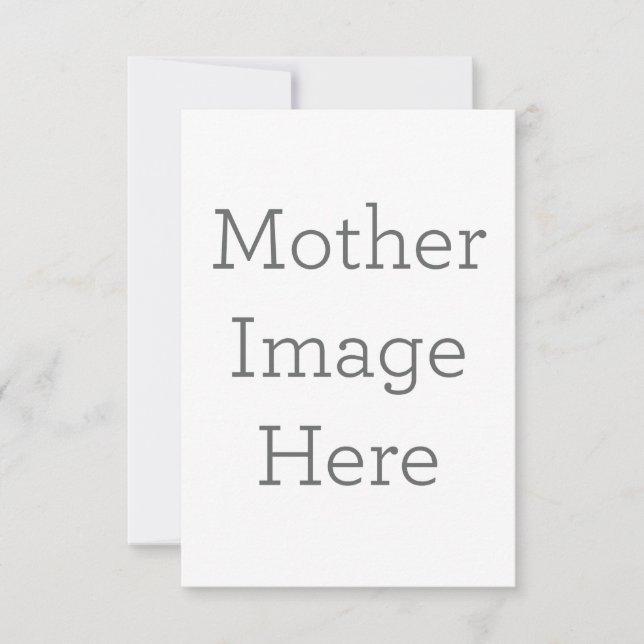 Cartão de agradecimento folha única 8.9 cm x 12.7 cm (Frente)