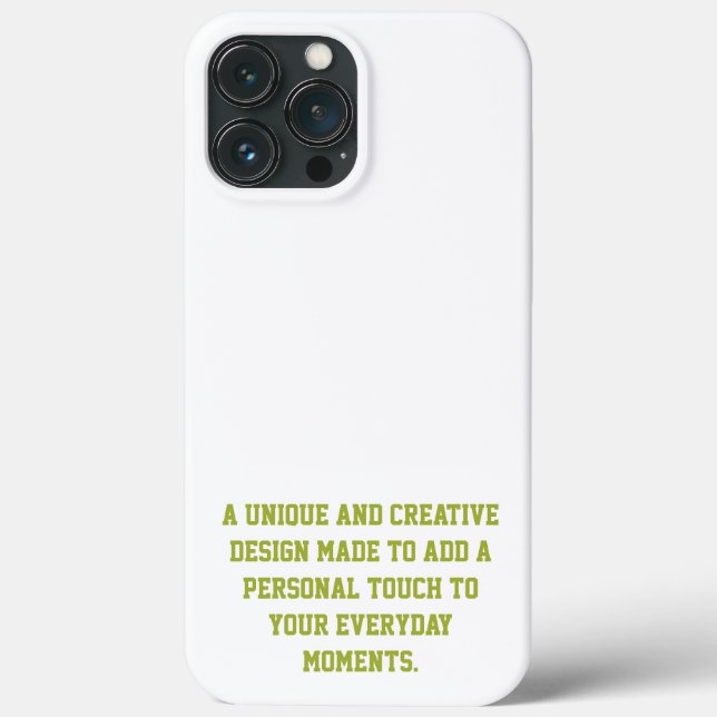 Crie seu próprio Case Mate para iPhone 13 Pro Max (Verso)