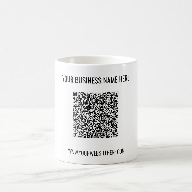 Crie Seu Próprio Código QR Canecas de Café Present (Centro)