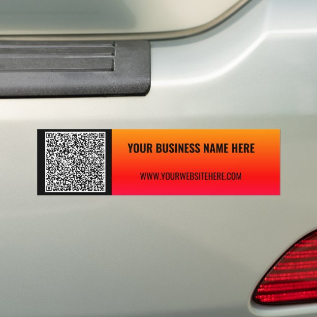 Crie Seu Próprio Código QR de Negócios Adesivos de (No carro)